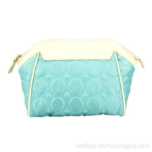 Quilted cosmetic bag